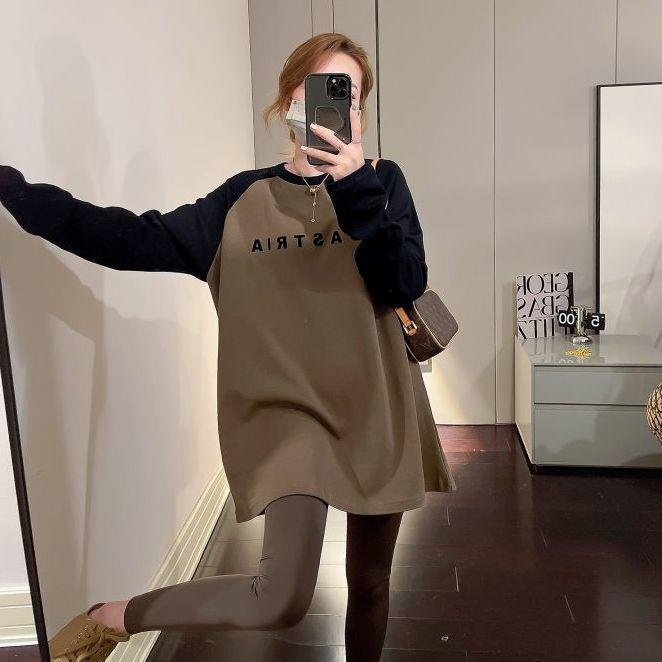 

Plus Size Women’s Oversized Long Sleeve T-Shirt for Autumn/Winter – Warm, Versatile Base Layer XL