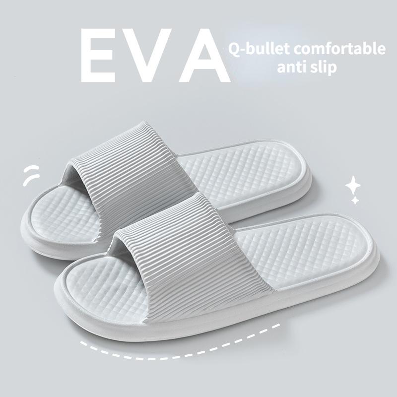 Stepping On Shit Feeling Slippers for Women Summer Outwear Indoor Home Bathing Non Slip Household 2024 New Thick Sole Slippers