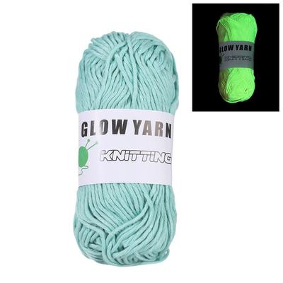 Polyester Sewing Handmade Hand Knitted Knitting Wool Luminous Chunky Yarn Glow In the Dark