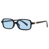 8065 Retro Square Sunglasses: Unisex Small Frame with Blue Light Blocking & Myopia Compatible