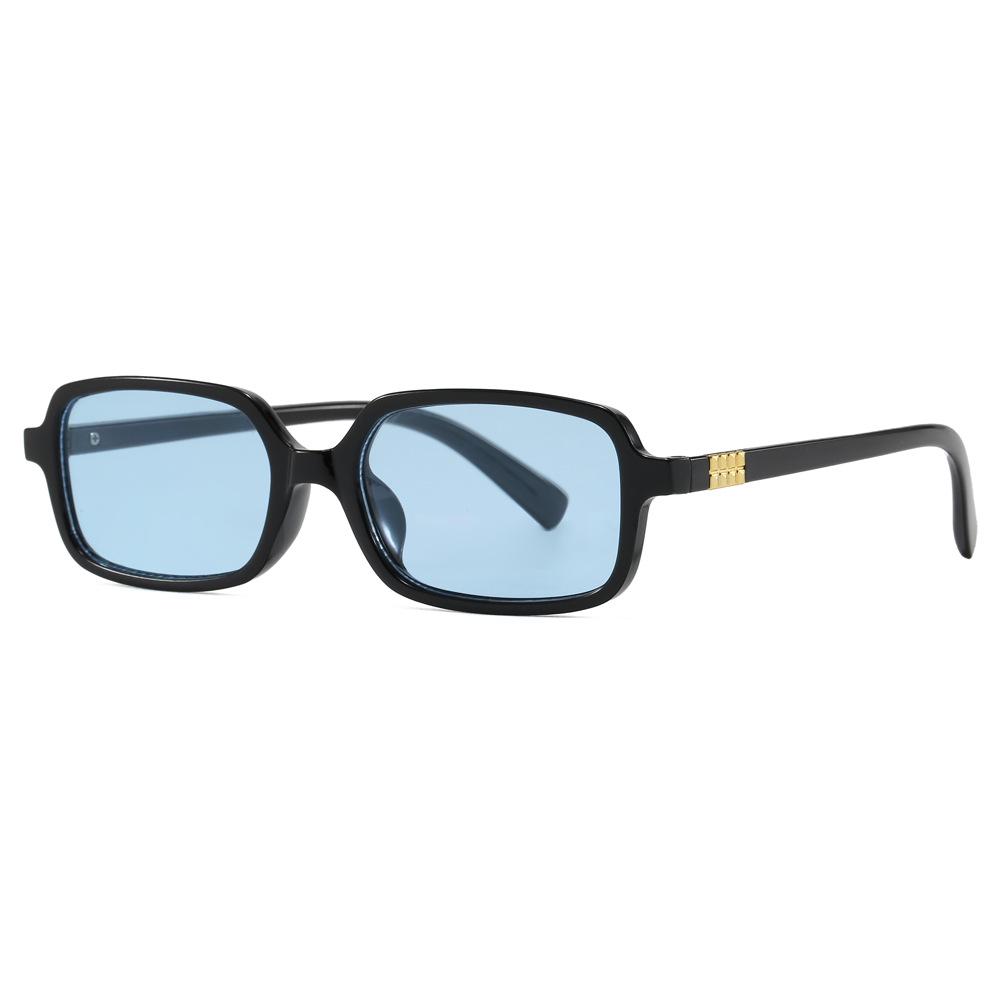 8065 Retro Square Sunglasses: Unisex Small Frame with Blue Light Blocking & Myopia Compatible