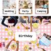 1/3pcs Disposable Checkered Tablecloth Plastic Rectangle Party Table Cover Picnic