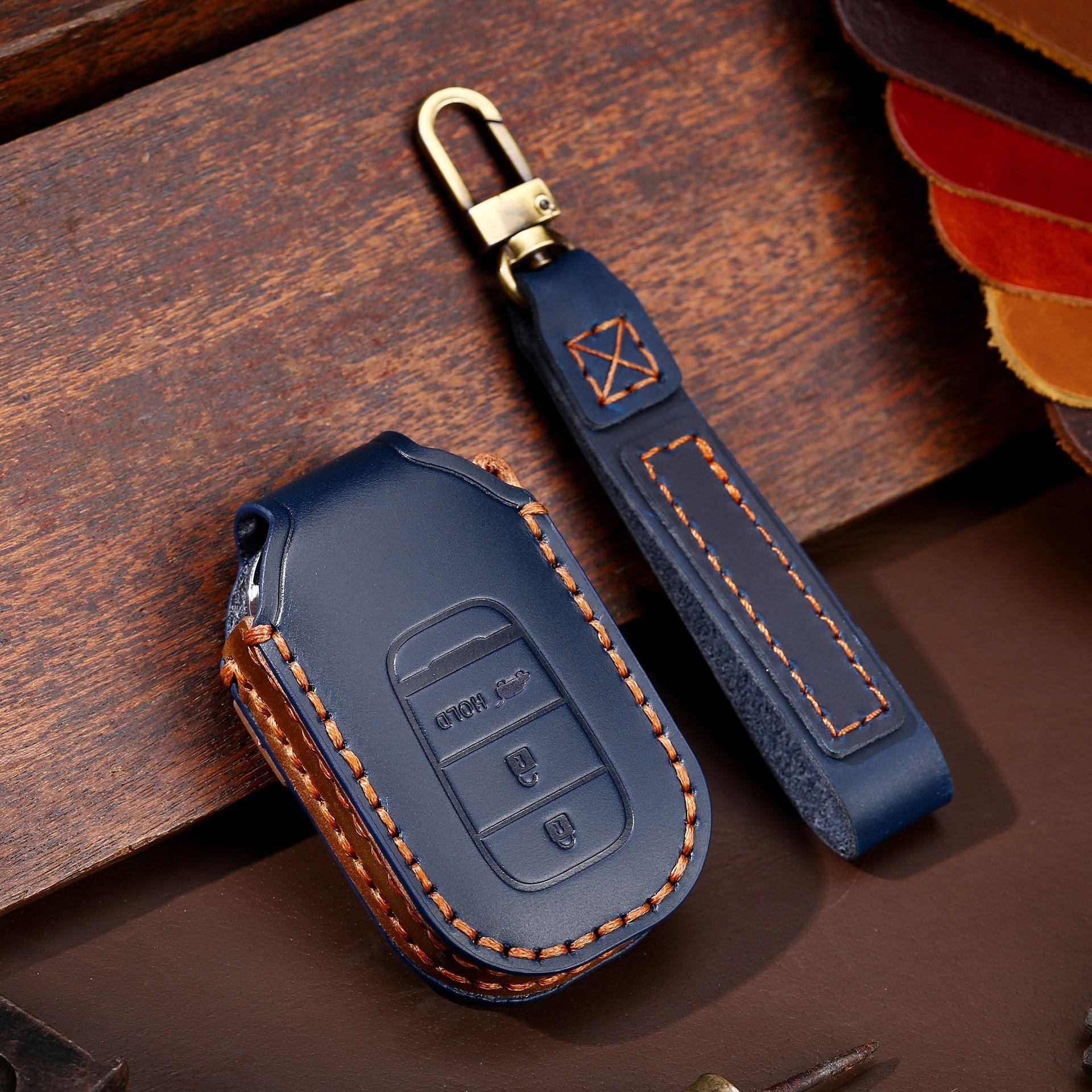 

Leather Car Key Case Cover Shell For Honda Civic 11Th Gen Accord Vezel Freed Pilot Zrv Ens1 Hrv Crv Accessories