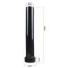 30cm Black Polypropylene Flush Pipe for Concealed Toilet Water Tank Manual Control Pipe for Wall Mounted Bidet Systems