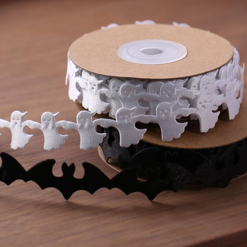 Ghost, Bat, Halloween Dress Up, Halloween Decoration, Ghost Festival, Ribbon, Ultrasonic Embossing, Ribbon Packaging