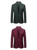 2025 Spring/Autumn Men's Solid Color Single-Button Business Casual Suit Jacket