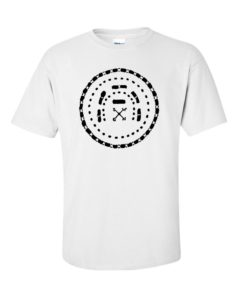 Stonehenge Birds Eye View Megalithic Illustration TShirt 2XL