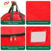 Fancyfamily 1PC Large Capacity Christmas Tree Wreath Storage Bag Round Zipper Dust-Proof Water-Resistant Organizer