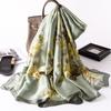 New Korean Version of Magnolia Scarf Warm Scarf Imitation Silk Fashionable Gauze Scarf Spring and Autumn Shawl