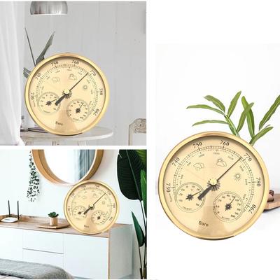 Home Thermometer Hygrometer 3-in-1 Measures Temperature,humidity,atmospheric-pressure 130MM Hygrometer And Barometer No-Power