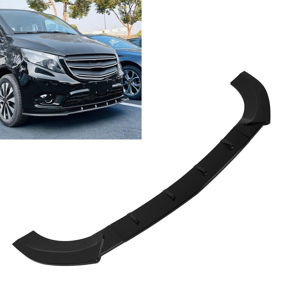 3Pcs Front Bumper Lip Spoiler Sporty Look Front Lip Spoiler Splitter Protector for W447 2016 to 2023
