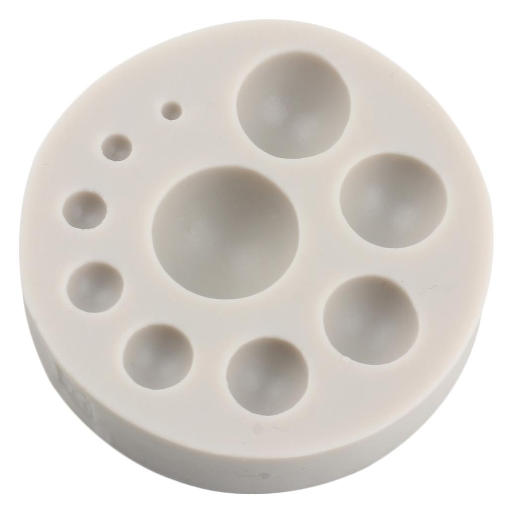 Pearl Fondant Mould Ball Pearl Semi Sphere Chocolate Silicone Moulds For Cake Decorating Cupcake Topper Candy Gum Paste Polymer Clay Moulds