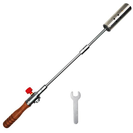 

22,4 Длинная пропановая горелка для сорняков, съемная длинная рукоятка, кулинарная горелка для сада, плавки дерева, удаления льда и снега, кровельных работ, на открытом воздухе