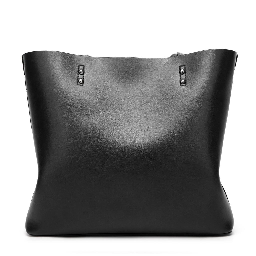 Dienqi Women's Large Capacity Soft Leather One-Shoulder Bucket Bag - Versatile Crossbody and Handheld Design 2026.