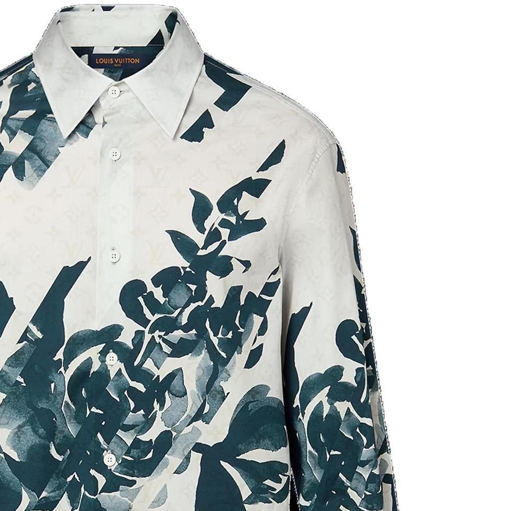 LOUIS VUITTON Long-Sleeved Printed Cotton Shirt 1AFAVZ