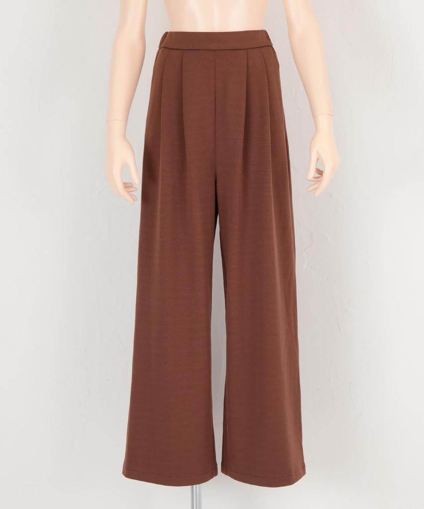 Seedless Pants with Elastic DBXM0451 Women's Maxi-Length Wide-Leg Back, Black,