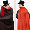 Witch Clothes Wizard Robe Reversible Performance Costumes Loose Halloween Cloak  Children/Adult
