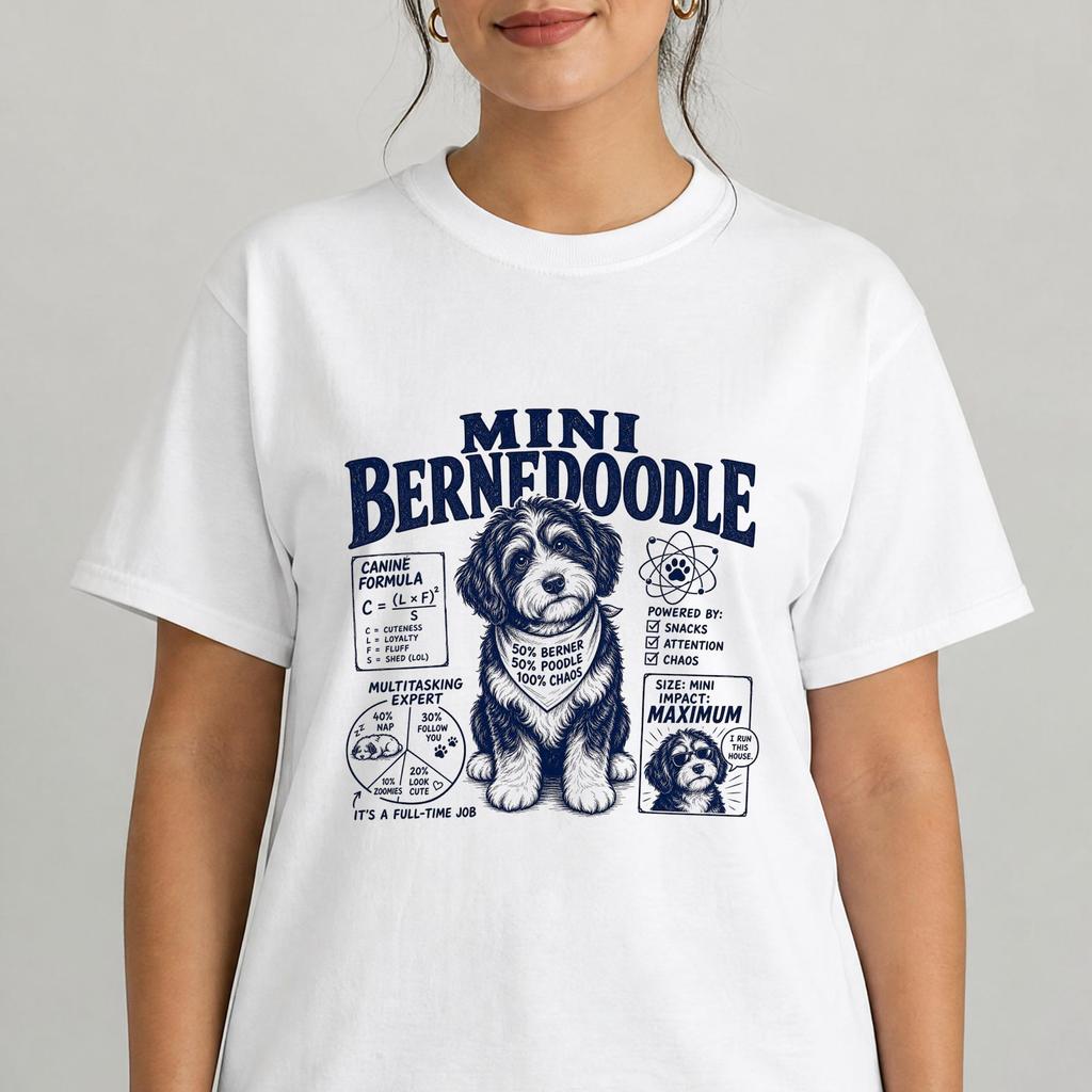 Funny Mini Bernedoodle Shirt - Retro Dog Gift - Sarcastic Mini Bernedoodle Clothing