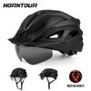 Unisex Cycling Helmet With Magnetic Sunglasses Visor Peak Mountain Road Bike Riding Breathable EPS Half