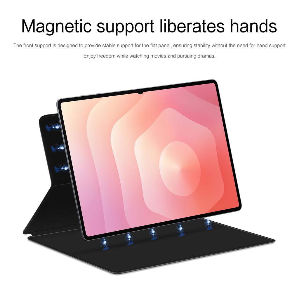 For Samsung Galaxy Tab S11 Ultra Case Stand Magnetic Leather Tablet Cover with Auto Sleep/Wake