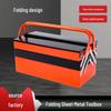Multi-Layer Portable Folding Toolbox with Large Capacity for Home and Car Repair
