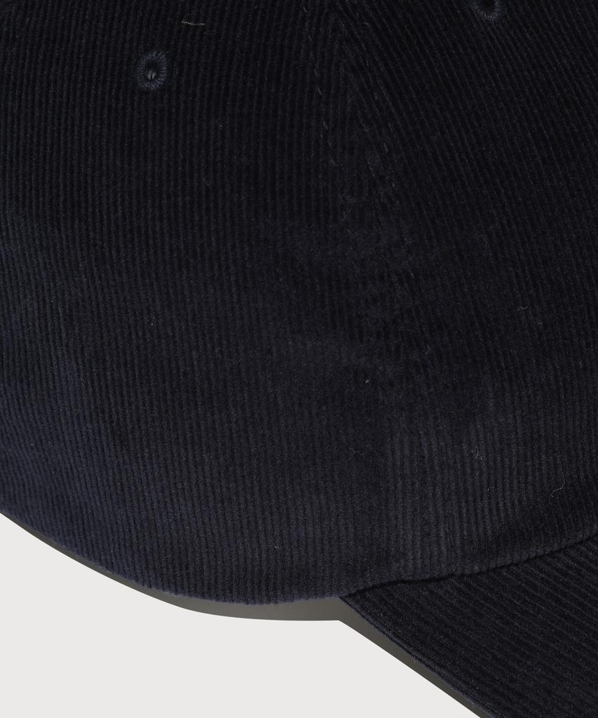 COVERNAT [Cozy Fit] C Logo Applique Corduroy Ball Cap Navy