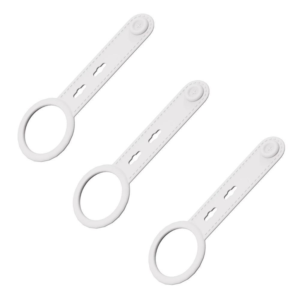 

3Pcs Round Silicone Towel Ring Soft Dishcloth Holder Multi-functional Towel Clips for Bathroom белый