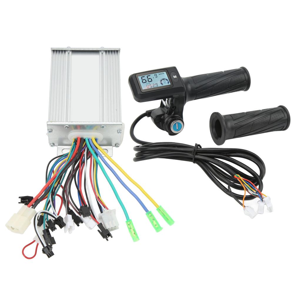Sada ovladače elektrického jízdního kola 450W Bezkomutátorový ovladač LCD Displej Metr se zámkem rukojeti plynu