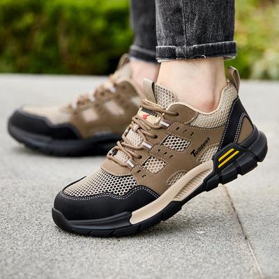 Sicherheitsschuhe Anti-Quetsch- und Anti-Stich-Arbeitsschuhe Sportschuhe Leichtgewicht Die Mesh Atmungsaktive Sicherheitsisolierte Sneaker