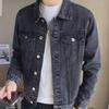 Trendy denimjakke i Hong Kong-stil for menn – løs passform, retro arbeidsklær for vår og høst