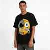 Melting Skull Zipper Mouth Graphic Cool Casual Short Sleeve Tee Pure cotton T-shirt