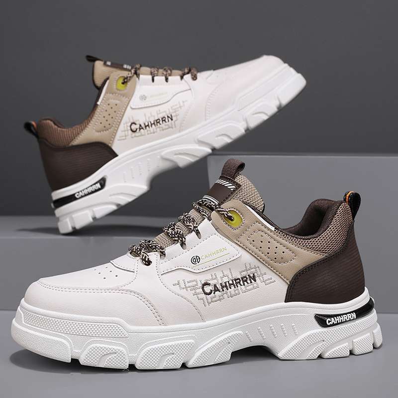 Martin Boots Men's 2025 New Summer Versatile Height-increasing Sports Shoes Men's Youth White Casual Tooling Trendy Shoes
