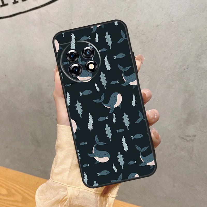 Baby Whale Case For OnePlus 15 R 13 13R 13T 12 11 10R 10T 8T 9 10 Pro Nord CE 5 4 2 3 Lite N20 N30 Cover