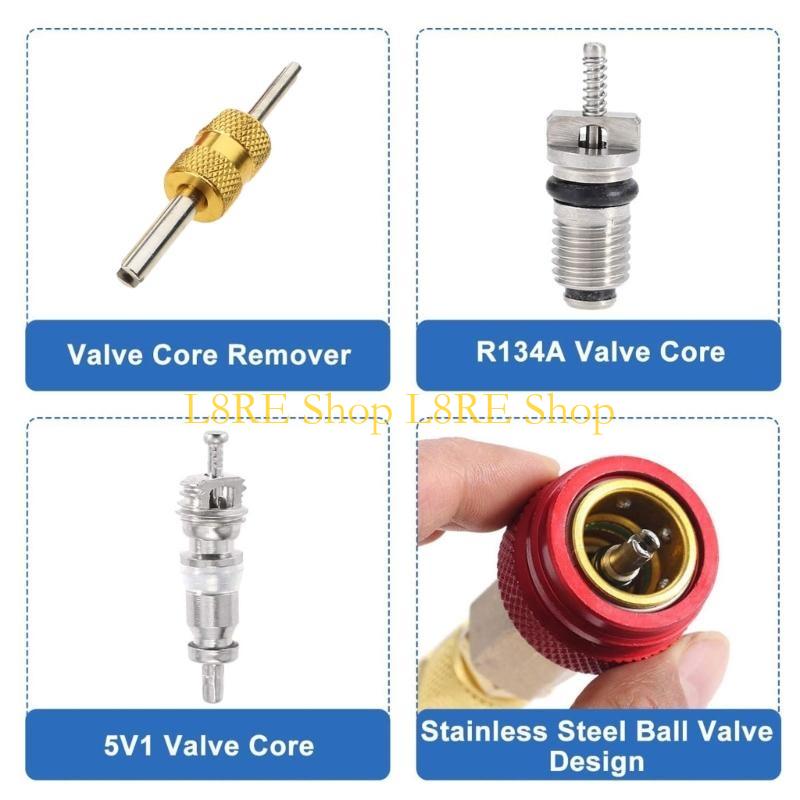 L8RE Valves Remover Brass Texture for Repairing Household Cooling Systems
