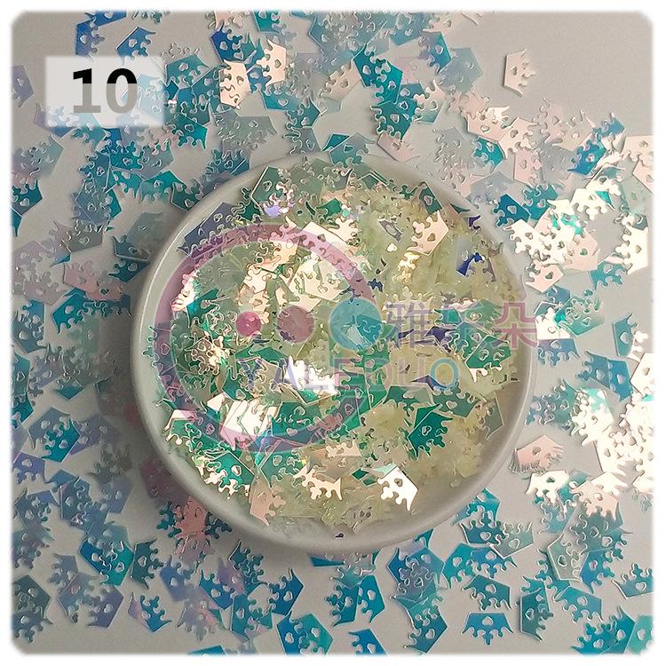 Yaleduo Crown PVC Sequin Carnival Costume Headwear Accessories