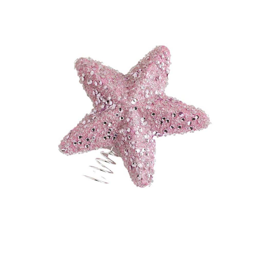 8cm Pink Christmas Balls Glitter Xmas Tree Pendant Christmas Tree Hanging Ornament  Living Room