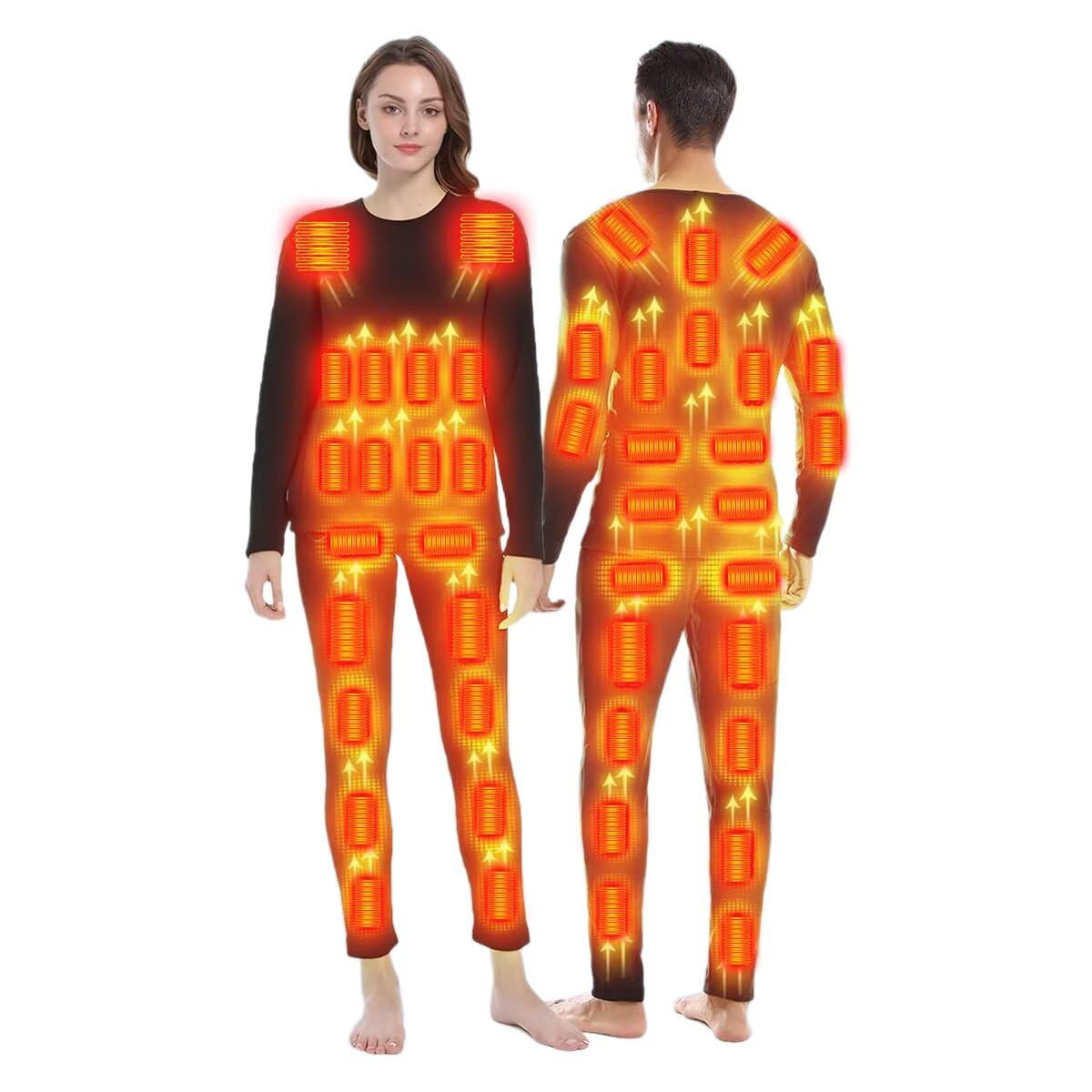 

Квантовое электрическое термобелье с подогревом для мужчин и женщин Без А.Э.. Набор с подогревом 48, на флисовой подкладке, эластичный, (3XL, Черный, Батарейки)