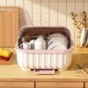 4 Color Kitchen Dishware Storage Rack Drain Board Chopsticks Organizer Box with Lid Plastic Material Household Dish Drying Racks
