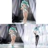 Hatsune Miku Pvc Figurine With Black And White Stockings For Collectors And Anime Fans