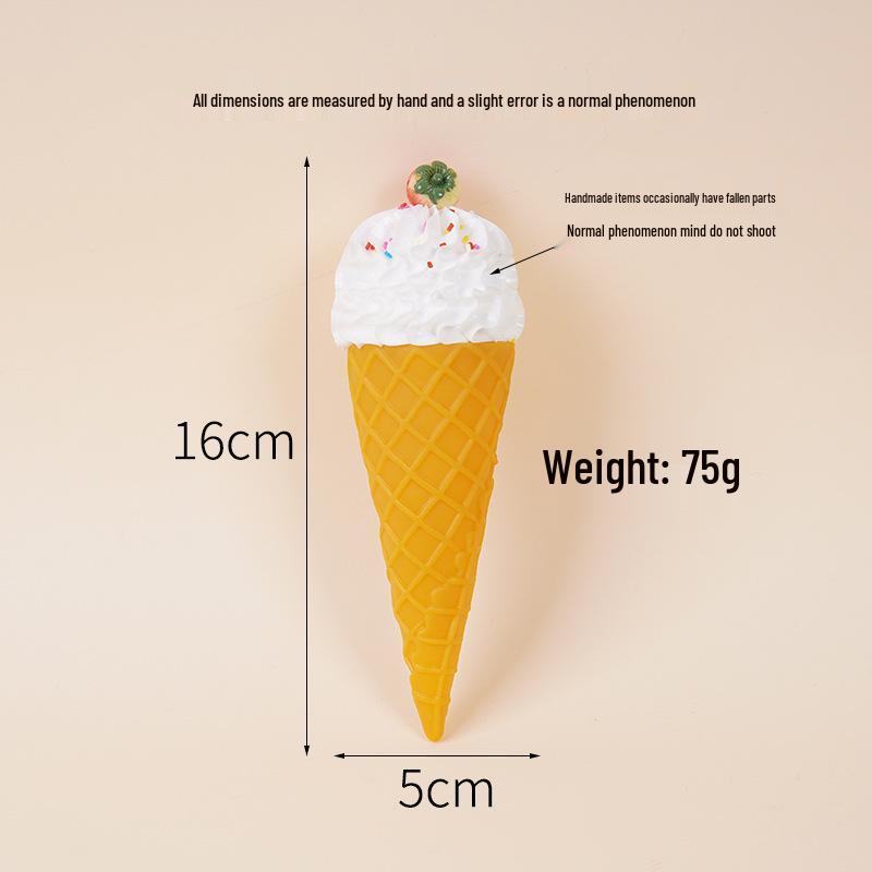 Fruit Cream Cone Claw Machine Toy for Milk Tea Shop Decor