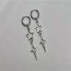 Classic Star Earrings | Grunge Jewelry Hypoallergenic Y2k Goth Edgy Alt Fairy Punk Aesthetic Dangly Chunky Coquette Minimalist