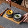 Japanische Keramik Puddingbecher Kleine Schalen Backen Dessert Snackteller Frühstück Gedämpfte Eierschale Retro Geschirr
