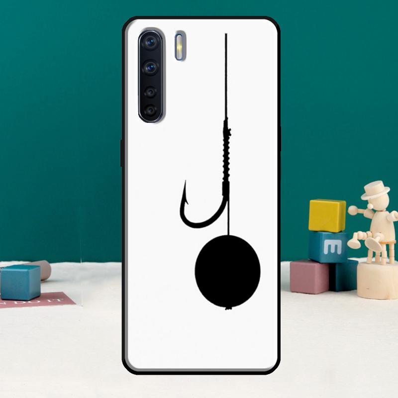 Carp Fish Fishing rod Hook Phone Case For Oppo A17 A18 A38 A58 A78 A98 A79 A40 A60 A80 A16 A76 A96 A15 A74 A94 A54 A77