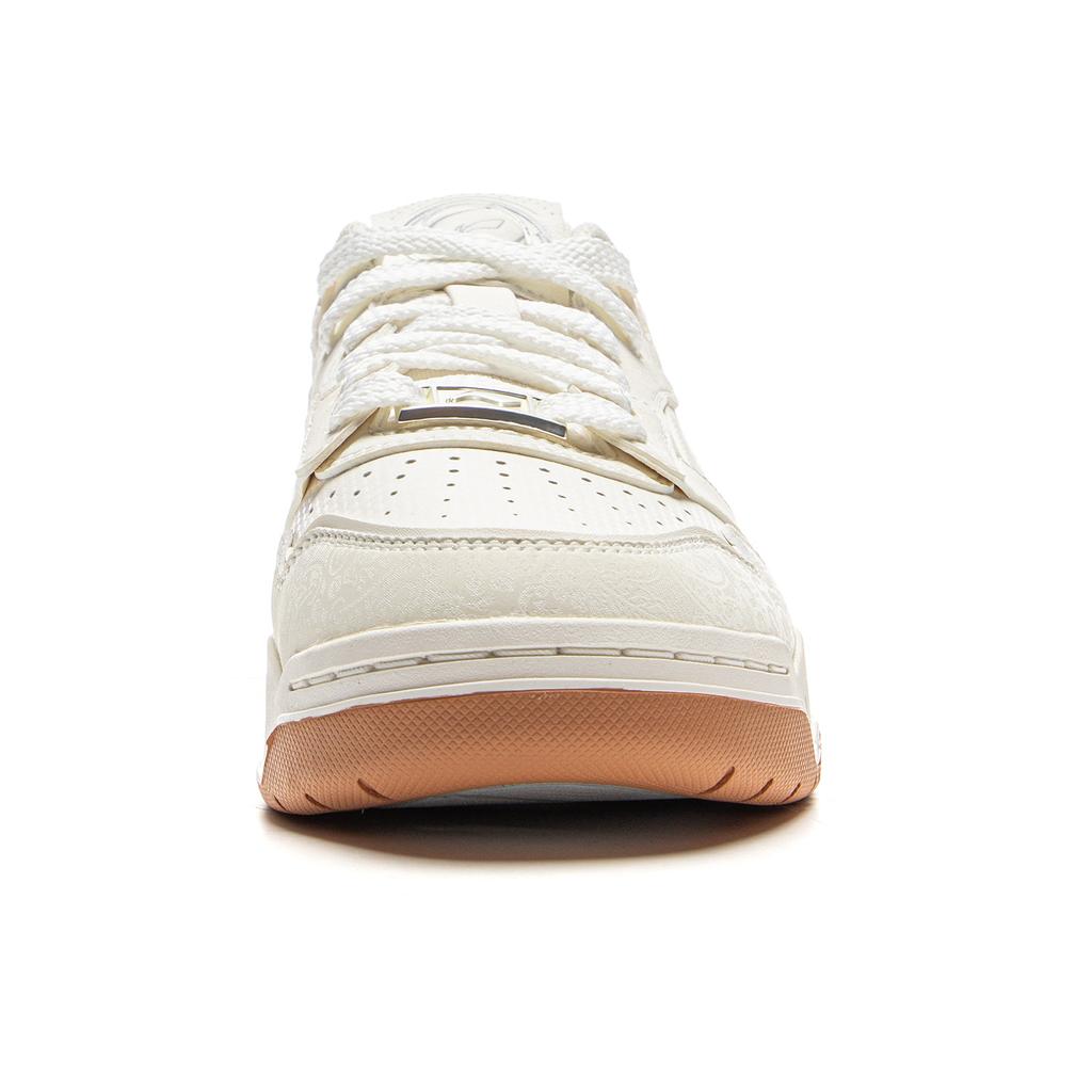 New LINING Moon White 3 Skateboard Shoes Women's Low Top Mist White AGCV078-2