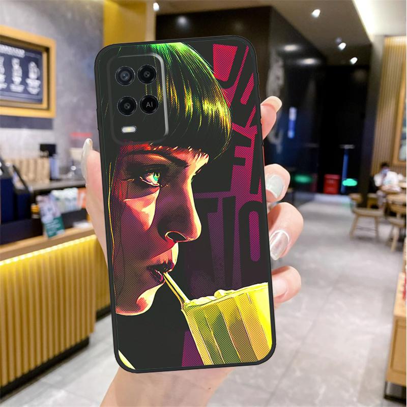 Mia Pulp Fiction Case For Oppo A96 A76 A16 A17 A18 A60 A80 A40 A38 A58 A78 A98 A94 A74 A54 A15 A57 A77 A5 Pro