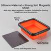 3Pcs Strong Magnet Collapsible Parts Tray Collapsible Silicone Tray Set  Carpenter Tool