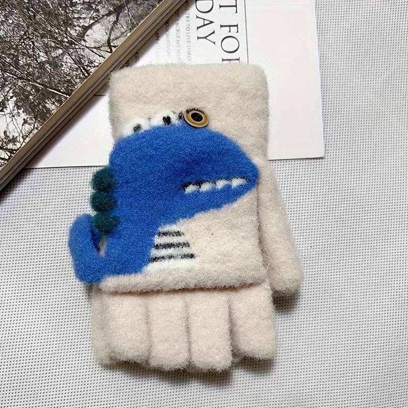 1 par søte tegneserie-dinosaurhansker for barn