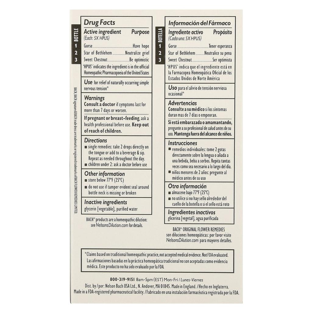 Original Flower Therapy, Comfort Kit, Hope & Joy, 3 Droppers, 10Ml (0.35Fl Oz) Each