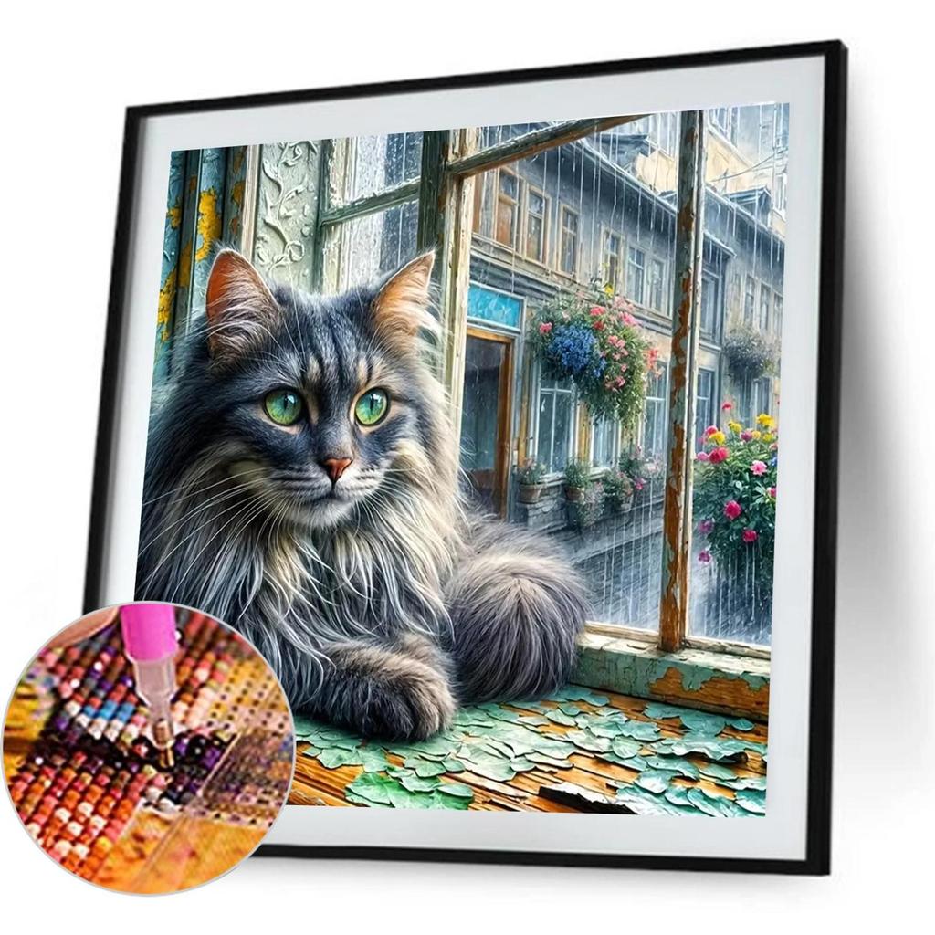 Animal Series Diamond Art Kits for Home Wall Decor Round Full Drill Dimond Art Paintings Diamond Dots Gem Art 15.75 X15.75 In