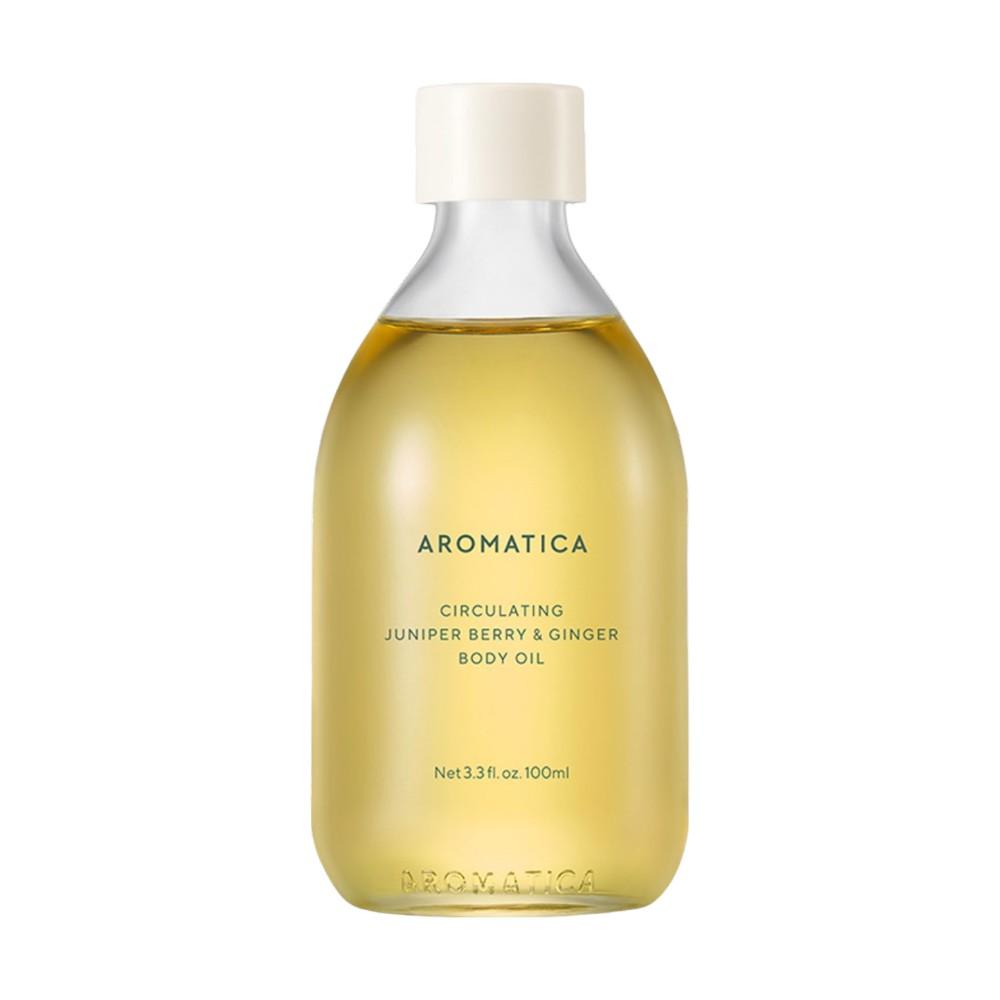 AROMATICA Циркулирующее масло для тела Можжевеловая ягода и Имбирь Согревающий эффект 100 мл